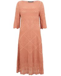 Alberta Ferretti - Losse Midi Jurk - Lyst