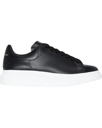 McQueen - Oversized Schwarz/Weiß Leder Sneakers - Lyst