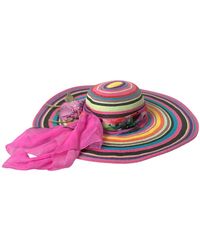 Dolce & Gabbana - Multicolor Fantasy Wide Brim Floppy Hat - Lyst