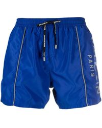 Balmain - Badmode ,Blauw ,Polyester Bottoms - Lyst