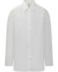 Studio Nicholson - Overhemden ,Wit ,Katoen Leto Shirt - Lyst