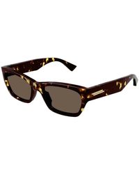 Bottega Veneta - Sonnenbrille,havana/braune sonnenbrille - Lyst