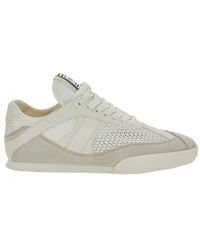 Chloé - Weiße Sneakers Mit Logo-Patch - Lyst