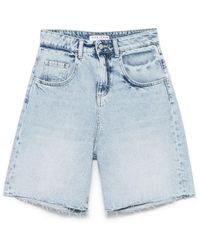 ICON DENIM - Denim Bermuda Shorts Voor Vrouwen - Lyst