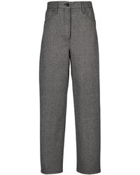 Prada - Wide Trousers - Lyst