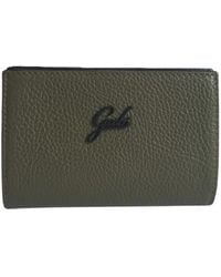 Gabs - Accessoires ,Groen ,Leer Groen Leren Portemonnee Met Rits - Lyst
