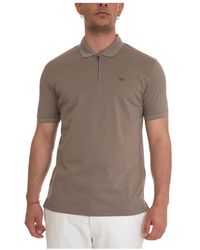 Emporio Armani - Short sleeve Poloshirt with half zip - Lyst
