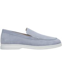 ESTRO - Hellblaue wildleder-loafer er00112381 - Lyst