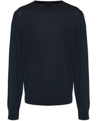 Tom Ford - Truien & Vesten ,Zwart ,Wol Wollen Trui - Lyst