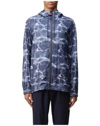 Kiton - Denim Hooded Track Jacket - Lyst