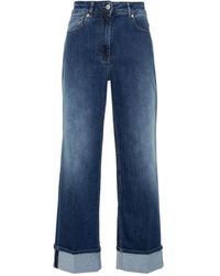 Peserico - High-rise straight-leg denim jeans - Lyst