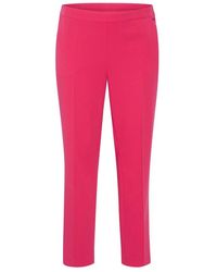 Kaffe - Straight Trousers - Lyst