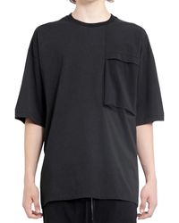 Thom Krom - Schwarzes oversize t-shirt mit taschen - Lyst
