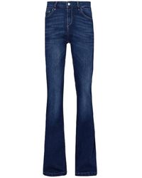 Liu Jo - Flare Denim Jeans Met Elastische Tailleband - Lyst