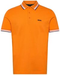 HUGO - Piqué Polo Shirt Van Katoen - Lyst