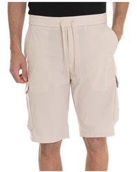 BOSS - Cargo Bermuda Shorts Mit Elastischem Bund - Lyst