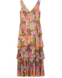 Pennyblack - Kleedjes ,Veelkleurig ,Lange Maxi-Jurk Van Georgette - Lyst