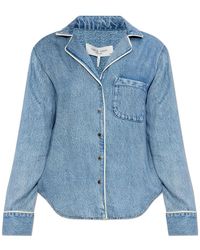 Rag & Bone - Overhemden ,Blauw ,Denim Miramar Long-Sleeve Lounge Shirt - Lyst