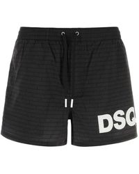 DSquared² - Logo-Print Zwemshorts - Lyst