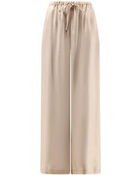 Alysi - Broeken ,Roze ,Silk Broeken - Lyst