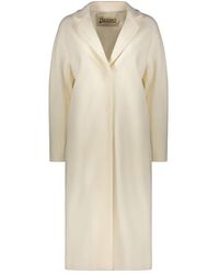 Herno - Jassen ,Wol Single-Breasted Coat - Lyst