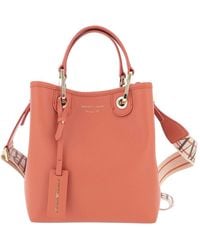 Emporio Armani - Elegante braune handtasche für modebewusste frauen - Lyst