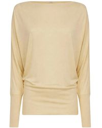 TOTEME - Round-Neck Knitwear - Lyst