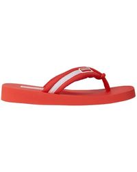 KENZO - Mode Logo Patch Flip Flops - Lyst