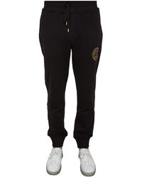Versace Jeans Couture - Broeken ,Zwart ,Katoen Casual Trainingsbroeken - Lyst