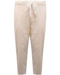 Sun 68 - Broeken ,Wit ,Fluwelen Broek Wit Corduroy Koord - Lyst