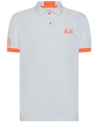 Sun 68 - Logo polo t-shirts und polos weiß - Lyst