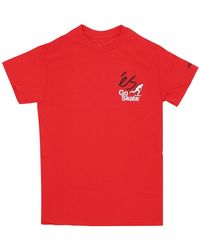 'es - Tops ,Rood ,Katoen Rode Skate Tee Korte Mouw T-Shirt - Lyst