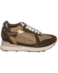 Gioseppo - Schoenen ,Bruin ,Leer Leren Wedge Sneakers - Lyst