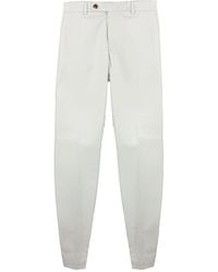 Incotex - Broeken ,Grijs ,Katoen Stretch Katoen Chino Broeken - Lyst
