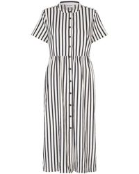 Lolly's Laundry - Elegantes gestreiftes maxikleid mit knöpfen - Lyst