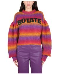 ROTATE BIRGER CHRISTENSEN - Round-Neck Knitwear - Lyst