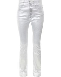 3x1 - Pantalón de algodón plateado es a la moda - Lyst