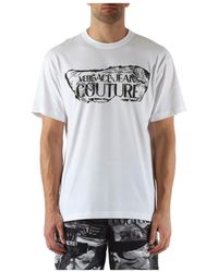 Versace - Baumwolllogo-druck-regular-fit-t-shirt - Lyst