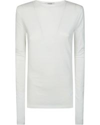 Entire studios - Tops ,Wit ,T-Shirt Lange Mouw - Lyst