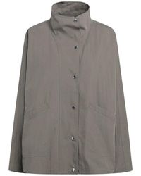 TOTEME - Jassen ,Grijs ,Katoen Zomer Parachute Jas - Lyst