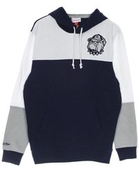 Mitchell & Ness - Hoodies & Sweatvesten ,Veelkleurig ,Katoen Georgetown Hoyas Hoodie/Wit - Lyst