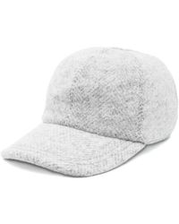 Lorena Antoniazzi - Baseball Cap Mit Hahnentrittmuster Und Lederriemen - Lyst