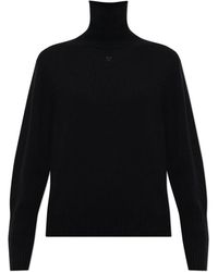 Courreges - Wollpullover Mit Rollkragen - Lyst