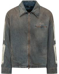Amiri - Jassen ,Blauw ,Denim Blouson - Lyst