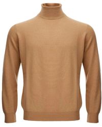 Kangra - Truien & Vesten ,Bruin ,Wol Elegante Wollen Trui - Lyst