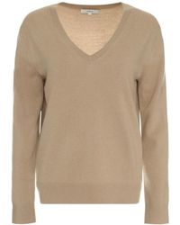 Vince - Luxuriöser Cashmere V-Ausschnitt Pullover - Lyst