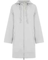 Herno - Jassen ,Grijs ,Lichtgewicht Parka Jas - Lyst
