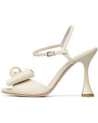 Loriblu - Nappa Sandale Mit Schleife Und Perle - Lyst