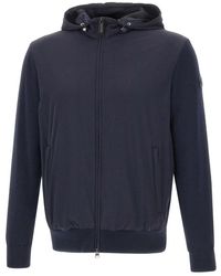 Colmar - Hoodies & Sweatvesten ,Blauw ,Katoen Hybride Jas Zonder Voering Met Capuchon - Lyst