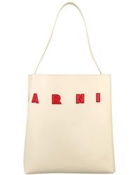 Marni - Museo Tote Tas In Leer - Lyst